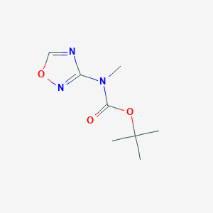 molecular formula C8H13N3O3 B6305462 tert-Butyl 1,2,4-oxadiazol-3-ylmethylcarbamate CAS No. 1935272-90-4