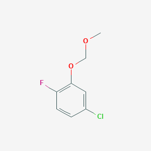 molecular formula C8H8ClFO2 B6305487 4-Chloro-1-fluoro-2-(methoxymethoxy)benzene CAS No. 1865062-95-8