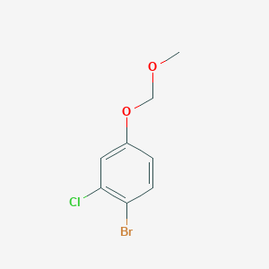 molecular formula C8H8BrClO2 B6305498 1-Bromo-2-chloro-4-(methoxymethoxy)-benzene CAS No. 1300743-20-7