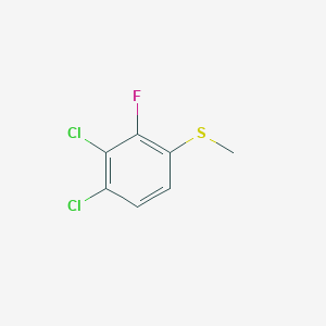 molecular formula C7H5Cl2FS B6305512 (3,4-Dichloro-2-fluorophenyl)(methyl)sulfane CAS No. 1804421-41-7