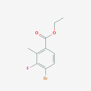 molecular formula C10H10BrFO2 B6305517 Ethyl 4-bromo-3-fluoro-2-methylbenzoate CAS No. 1805421-48-0