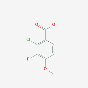 molecular formula C9H8ClFO3 B6305520 Methyl 2-chloro-3-fluoro-4-methoxybenzoate CAS No. 1935425-99-2