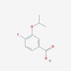 molecular formula C10H11FO3 B6305546 4-Fluoro-3-isopropoxybenzoic acid, 97% CAS No. 869990-49-8
