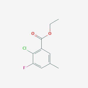 molecular formula C10H10ClFO2 B6305555 Ethyl 2-chloro-3-fluoro-5-methylbenzoate CAS No. 1805226-25-8