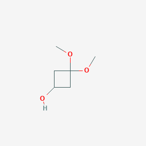 molecular formula C6H12O3 B6305564 3,3-二甲氧基环丁醇 CAS No. 1935266-62-8