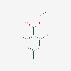 molecular formula C10H10BrFO2 B6305568 Ethyl 2-bromo-6-fluoro-4-methylbenzoate CAS No. 1807088-10-3