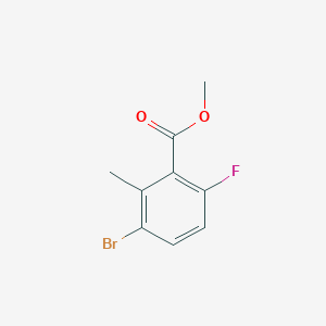 molecular formula C9H8BrFO2 B6305576 Methyl 3-bromo-6-fluoro-2-methylbenzoate, 95% CAS No. 1415045-22-5