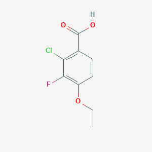 molecular formula C9H8ClFO3 B6305588 2-Chloro-4-ethoxy-3-fluorobenzoic acid CAS No. 1935106-26-5