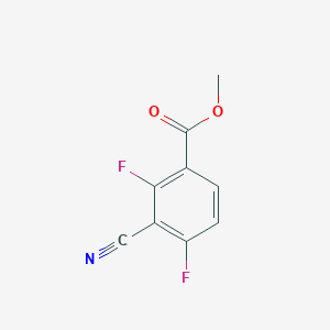 molecular formula C9H5F2NO2 B6305590 Methyl 3-cyano-2,4-difluorobenzoate CAS No. 1805664-26-9