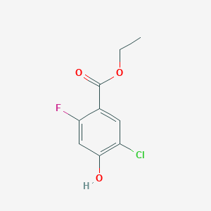 molecular formula C9H8ClFO3 B6305597 Ethyl 5-chloro-2-fluoro-4-hydroxybenzoate CAS No. 1936365-38-6