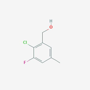 molecular formula C8H8ClFO B6305611 2-Chloro-3-fluoro-5-methylbenzyl alcohol CAS No. 1807276-98-7