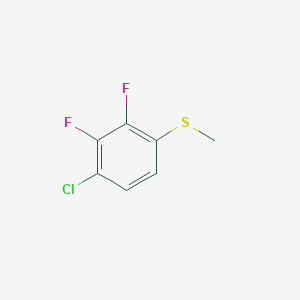 molecular formula C7H5ClF2S B6305615 (4-Chloro-2,3-difluorophenyl)(methyl)sulfane CAS No. 1807125-31-0