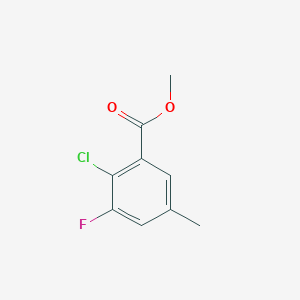 molecular formula C9H8ClFO2 B6305629 Methyl 2-chloro-3-fluoro-5-methylbenzoate CAS No. 1805454-46-9