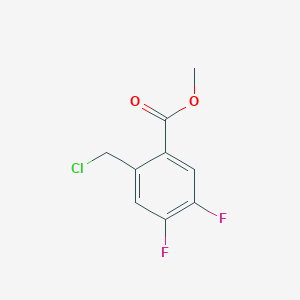 molecular formula C9H7ClF2O2 B6305645 Methyl 2-chloromethyl-4,5-difluorobenzoate CAS No. 1805652-50-9