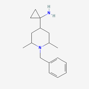 molecular formula C17H26N2 B6305670 1-(1-Benzyl-2,6-dimethyl-4-piperidyl)cyclopropanamine CAS No. 1934616-33-7