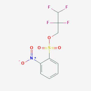 molecular formula C9H7F4NO5S B6305677 2-Nitrobenzenesulfonic acid 2,2,3,3-tetrafluoropropyl ester CAS No. 85459-27-4