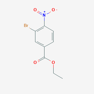 molecular formula C9H8BrNO4 B6305681 3-Bromo-4-nitro-benzoic acid ethyl ester, 97% CAS No. 86400-57-9