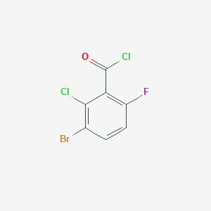 molecular formula C7H2BrCl2FO B6305709 3-Bromo-2-chloro-6-fluorobenzoyl chloride CAS No. 1805478-79-8