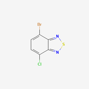 molecular formula C6H2BrClN2S B6305733 4-Bromo-7-chloro-2,1,3-benzothiadiazole, 95% CAS No. 1934413-82-7