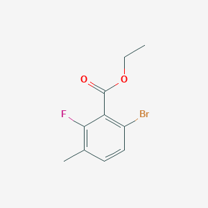 molecular formula C10H10BrFO2 B6305766 Ethyl 6-bromo-2-fluoro-3-methylbenzoate CAS No. 1805421-53-7