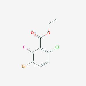 molecular formula C9H7BrClFO2 B6305784 Ethyl 3-bromo-6-chloro-2-fluorobenzoate CAS No. 1807003-03-7