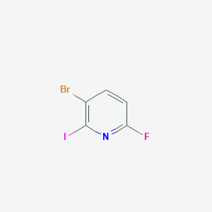 molecular formula C5H2BrFIN B6305799 3-Bromo-6-fluoro-2-iodo-pyridine CAS No. 1805937-15-8
