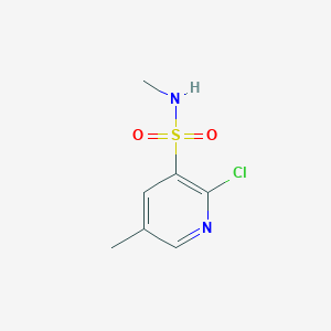 molecular formula C7H9ClN2O2S B6305827 2-Chloro-5-methyl-pyridine-3-sulfonic acid methylamide, 95% CAS No. 1855517-13-3