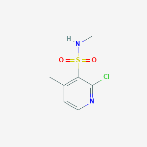 molecular formula C7H9ClN2O2S B6305834 2-Chloro-4-methyl-pyridine-3-sulfonic acid methylamide, 95% CAS No. 1864134-14-4