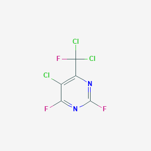 molecular formula C5Cl3F3N2 B6305885 5-Chloro-4-(dichlorofluoromethyl)-2,6-difluoropyrimidine CAS No. 84372-24-7