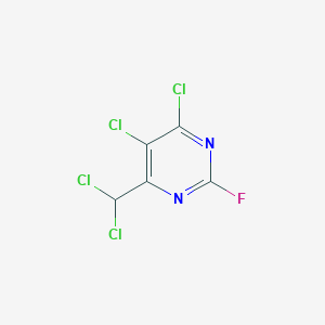 molecular formula C5HCl4FN2 B6305899 4,5-Dichloro-6-(dichloromethyl)-2-fluoropyrimidine CAS No. 84588-72-7