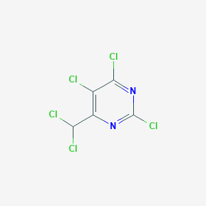 molecular formula C5HCl5N2 B6305902 2,4,5-Trichloro-6-(dichloromethyl)pyrimidine, 95% CAS No. 84395-13-1