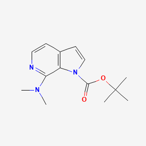 molecular formula C14H19N3O2 B6305929 tert-Butyl 7-(dimethylamino)-1H-pyrrolo[2,3-c]pyridine-1-carboxylate;  98% CAS No. 2103352-80-1
