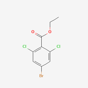 molecular formula C9H7BrCl2O2 B6305954 Ethyl 4-bromo-2,6-dichlorobenzoate CAS No. 1823421-10-8