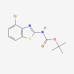 molecular formula C12H13BrN2O2S B6305957 叔丁基 N-(4-溴-1,3-苯并噻唑-2-基)氨基甲酸酯 CAS No. 1823565-33-8