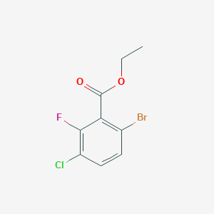 molecular formula C9H7BrClFO2 B6305963 Ethyl 6-bromo-3-chloro-2-fluorobenzoate CAS No. 1804897-13-9