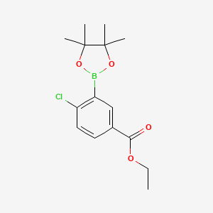 Ethyl 4-chloro-3-(4,4,5,5-tetramethyl-1,3,2-dioxaborolan-2-yl)benzoate