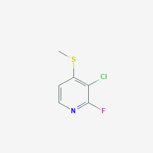molecular formula C6H5ClFNS B6305992 2-Chloro-1-fluoro-3-(methylsulfanyl)pyridine CAS No. 1823323-05-2
