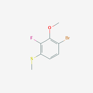 molecular formula C8H8BrFOS B6305999 (4-Bromo-2-fluoro-3-methoxyphenyl)(methyl)sulfane CAS No. 1824272-66-3