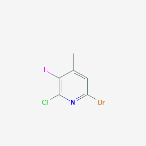 molecular formula C6H4BrClIN B6306008 6-Bromo-2-chloro-3-iodo-4-methylpyridine CAS No. 1823934-07-1