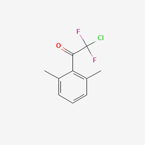 molecular formula C10H9ClF2O B6306019 1-(2,6-Dimethylphenyl)-2-chloro-2,2-difluoroethanone CAS No. 1824271-10-4