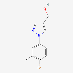 molecular formula C11H11BrN2O B6306033 (1-(4-Bromo-3-methylphenyl)-1H-pyrazol-4-yl)methanol CAS No. 1823346-82-2