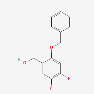 molecular formula C14H12F2O2 B6306067 (2-(Benzyloxy)-4,5-difluorophenyl)methanol CAS No. 1823862-22-1