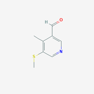molecular formula C8H9NOS B6306075 4-Methyl-5-(methylthio)nicotinaldehyde CAS No. 1289268-31-0