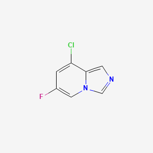 molecular formula C7H4ClFN2 B6306110 8-Chloro-6-fluoroimidazo[1,5-a]pyridine CAS No. 1427397-91-8