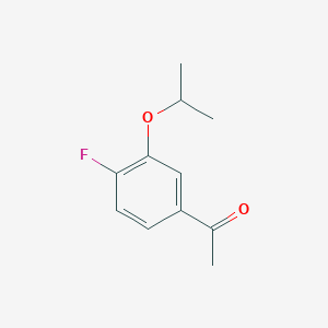 molecular formula C11H13FO2 B6306163 1-(4-Fluoro-3-isopropoxyphenyl)ethanone CAS No. 1394962-80-1