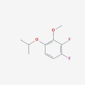 molecular formula C10H12F2O2 B6306166 1,2-Difluoro-4-isopropoxy-3-methoxybenzene CAS No. 1394937-93-9