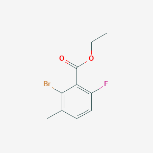 molecular formula C10H10BrFO2 B6306171 Ethyl 2-bromo-6-fluoro-3-methylbenzoate CAS No. 1807043-56-6