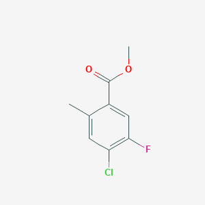 molecular formula C9H8ClFO2 B6306178 Methyl 4-chloro-5-fluoro-2-methylbenzoate CAS No. 1352887-83-2
