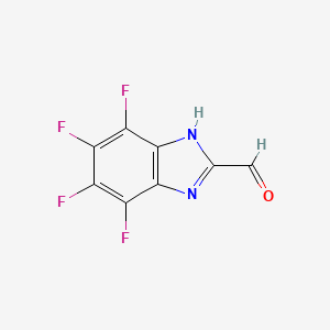 molecular formula C8H2F4N2O B6306211 4,5,6,7-Tetrafluoro-1H-benzoimidazole-2-carbaldehyde, 95% CAS No. 898237-63-3