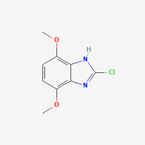 molecular formula C9H9ClN2O2 B6306215 2-Chloro-4,7-dimethoxy-1H-benzo[d]imidazole CAS No. 7711-54-8